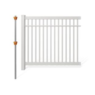 Windsor Vinyl Fence Kit with No-Dig Post
